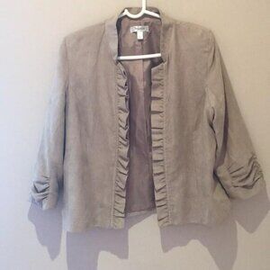 Dress barn Faux suede blazer🍒